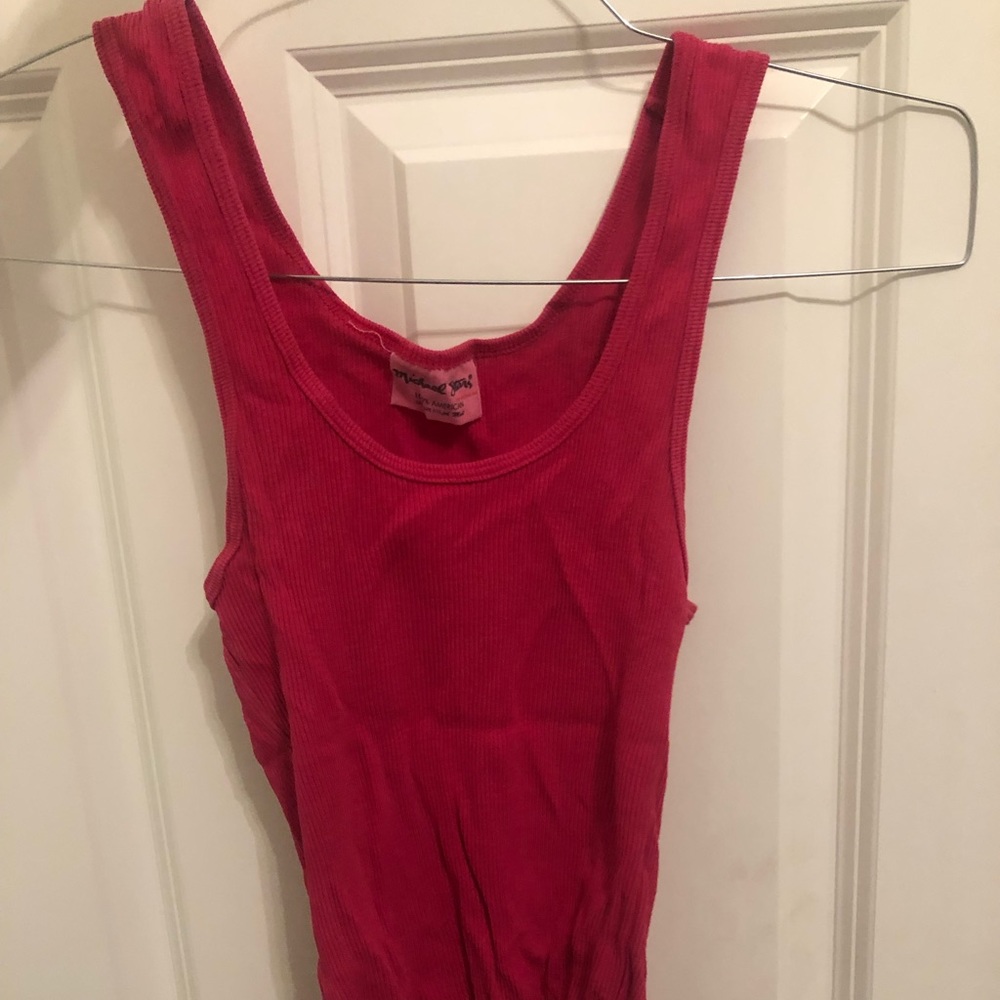 Hot Pink Cropped Tank Top